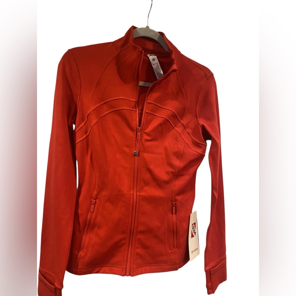 NWT Lululemon define jacket luon TRUE RED Size 6 - Picture 3 of 5